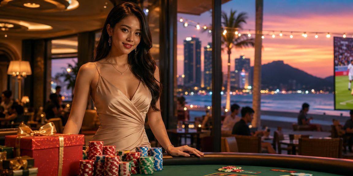 Người chơi trải nghiệm casino và cá cược trực tuyến tại bãi biển Đà Nẵng với điện thoại di động