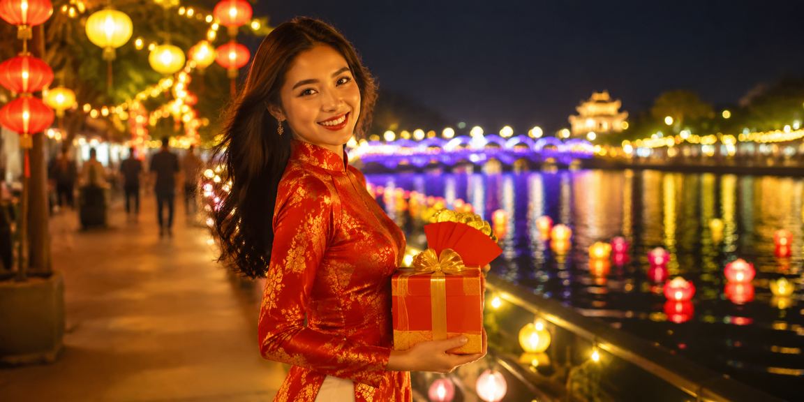 Chợ đêm Huế rực rỡ ánh đèn, người dùng cài ứng dụng và nhận cashback trên điện thoại